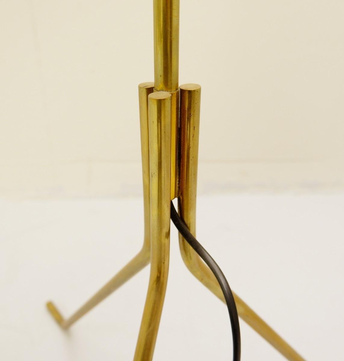 Tripod Brass Floor Lamp for sale at Pamono
