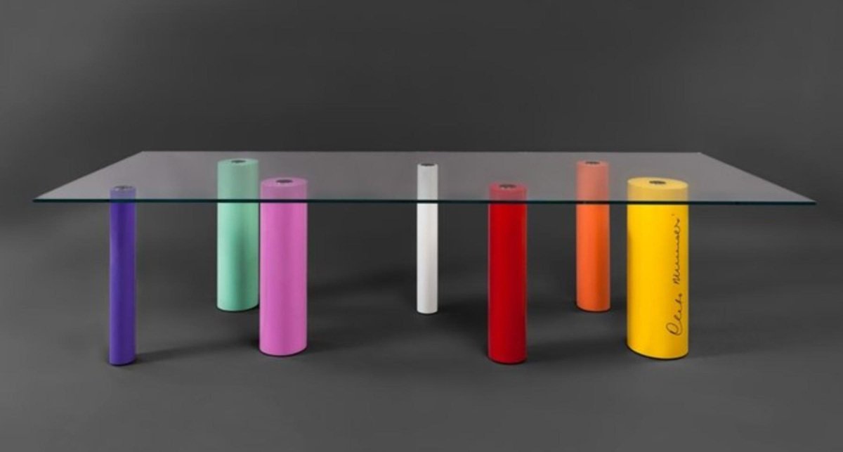 Pendule De Table Argent 925 – Design CLETO MUNARI – Signée Italie – Originale