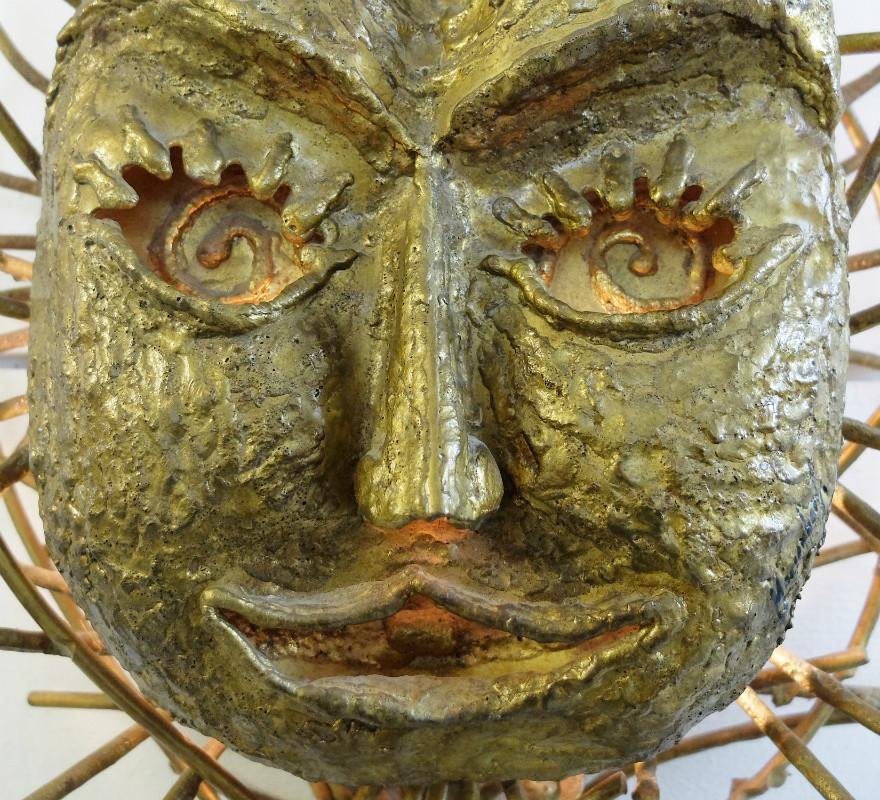 Sculptural Wall Light by P. Moerenhout, 1960s for sale at Pamono