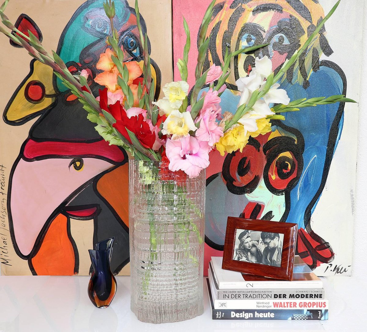 Huge Glass Vase by Tapio Wirkkala for Rosenthal, 1950s, Germany for