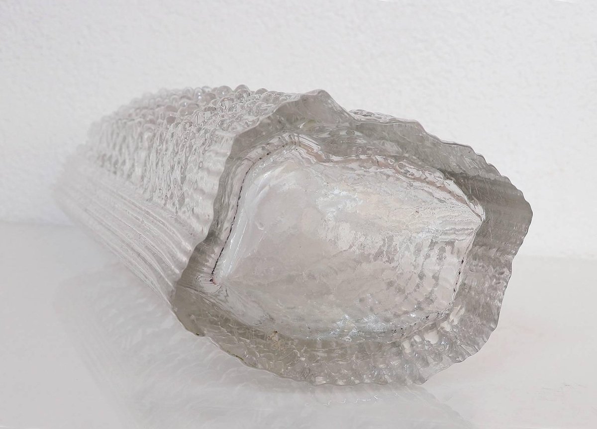 Huge Glass Vase by Tapio Wirkkala for Rosenthal, 1950s, Germany for