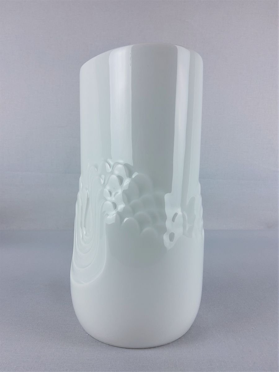 Vintage White Porcelain Vase from Thomas, 1970s for sale at Pamono