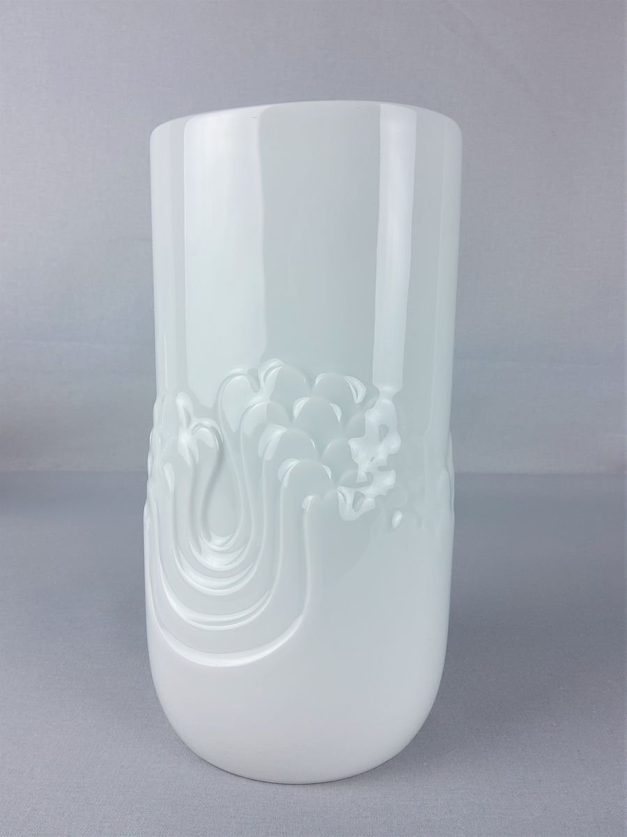 Vintage White Porcelain Vase from Thomas, 1970s for sale at Pamono