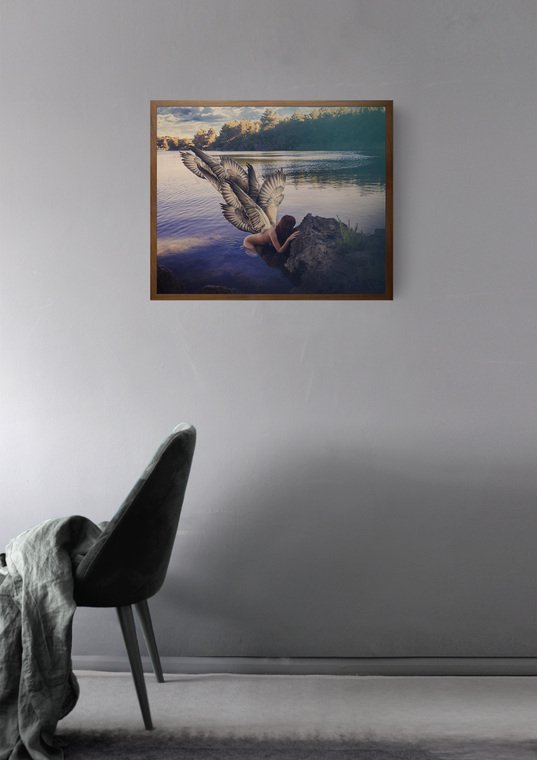 Kleines Peace Gerahmte Bedruckte Leinwand bei Pamono kaufen