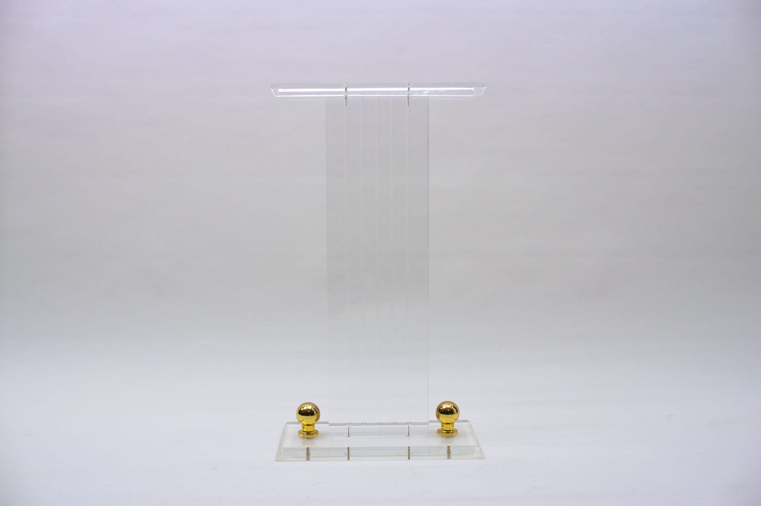 Acrylsäule mit goldenen Kugeln, 1970er bei Pamono kaufen