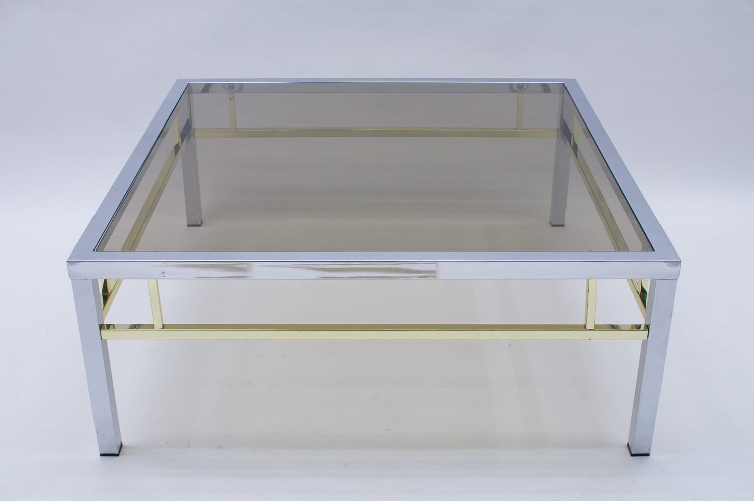 Square Bicolor Coffee Table, 1970s for sale at Pamono