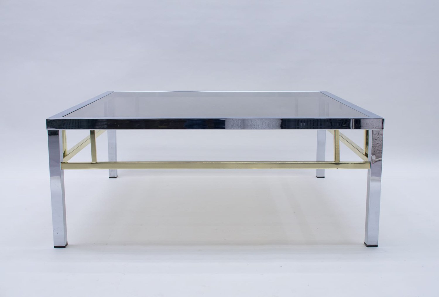 Square Bicolor Coffee Table, 1970s for sale at Pamono