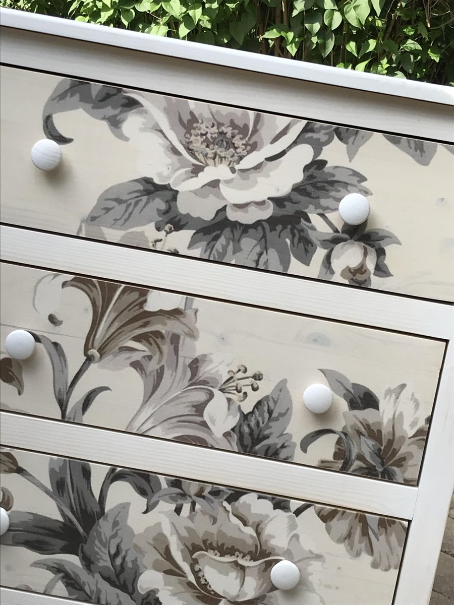 Chest of Drawers with Flower Pattern for sale at Pamono