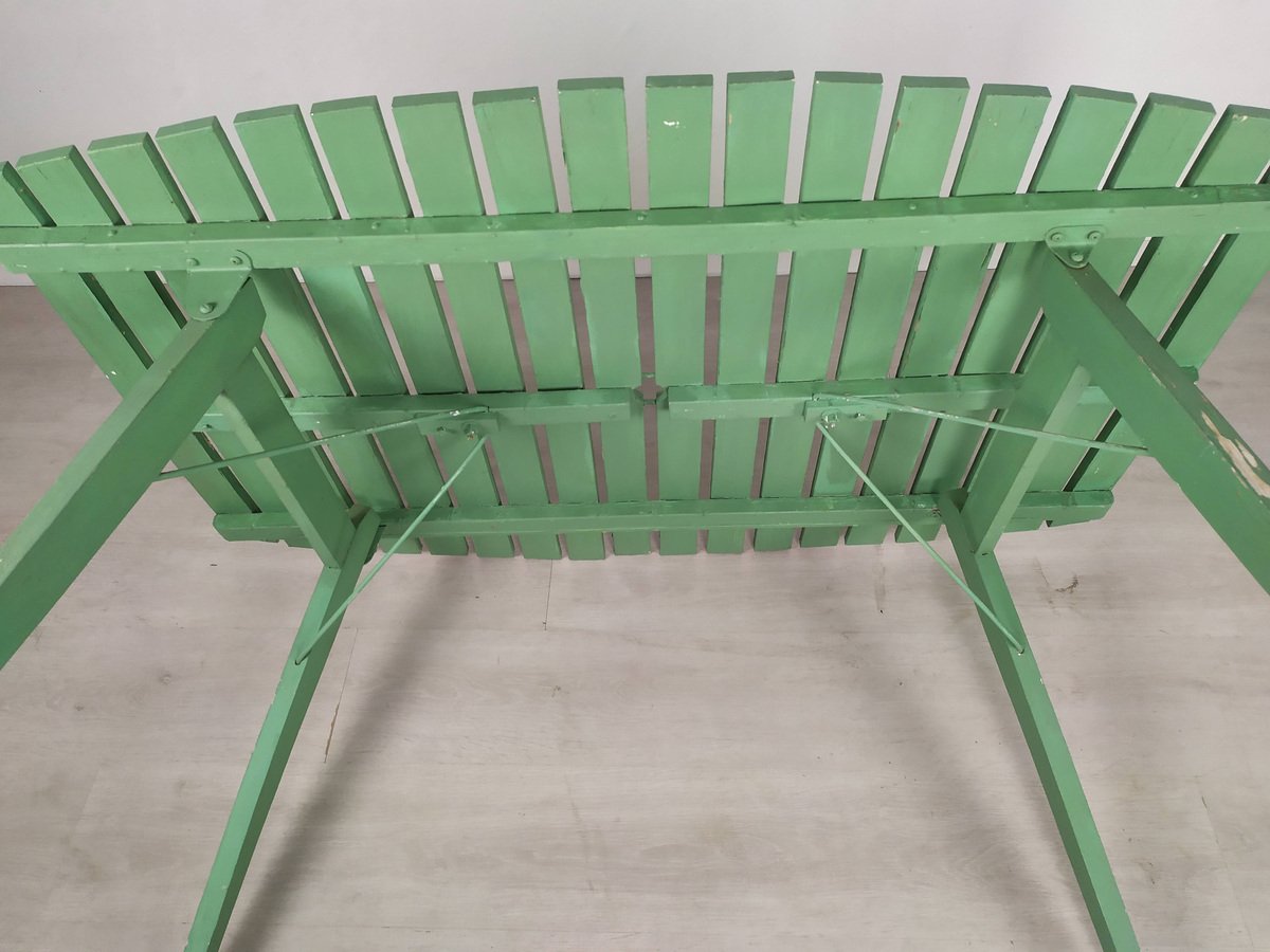 Wooden Folding Garden Table for sale at Pamono