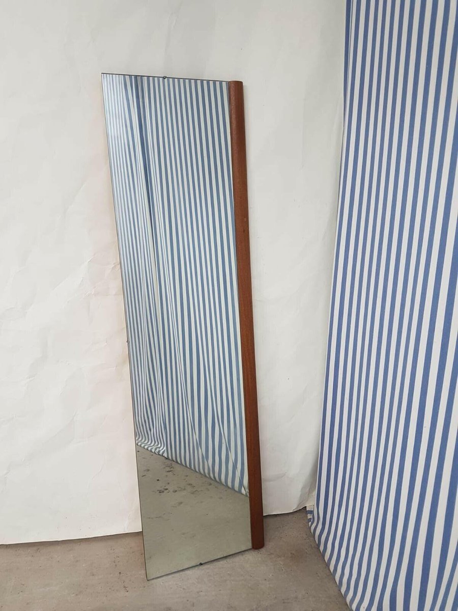 Dänischer Mid-Century Boden-Wandspiegel bei Pamono kaufen