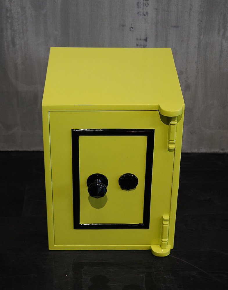 Vintage Yellow Pantone 389C Safe for sale at Pamono