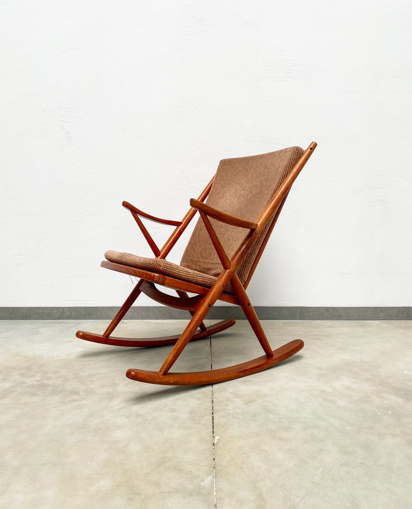 Danish Teak Rocking Chair By Frank Reenskaug For Bramin