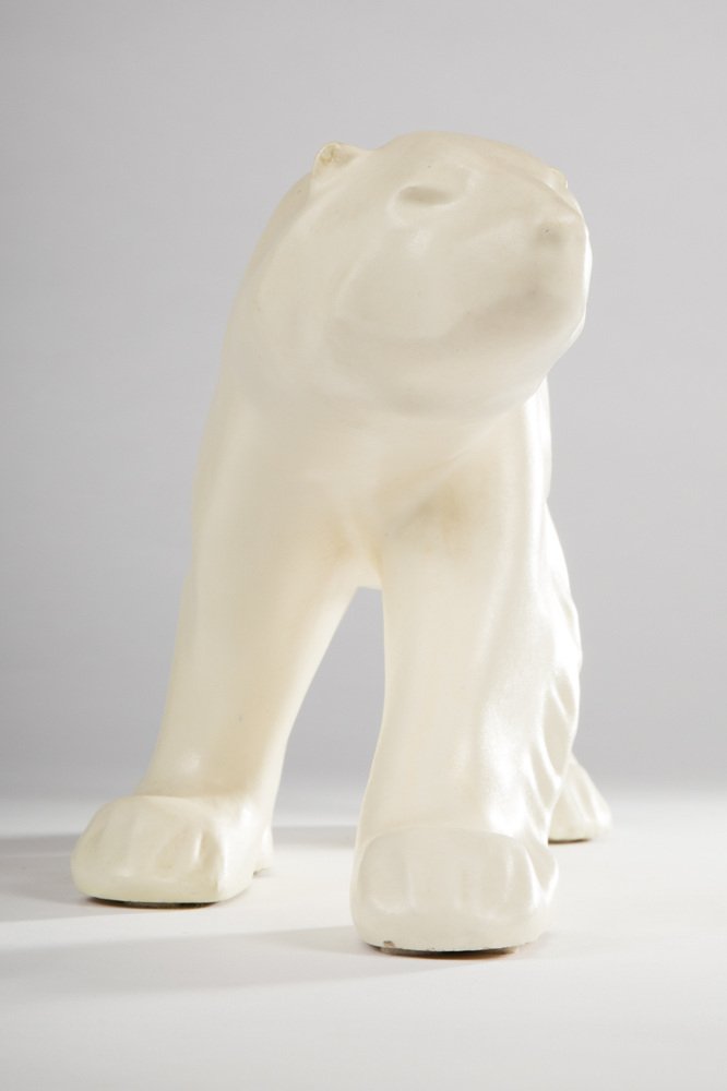 Art Deco Polar Bear Sculpture by Paul Milet for Sevres, 1920 for sale