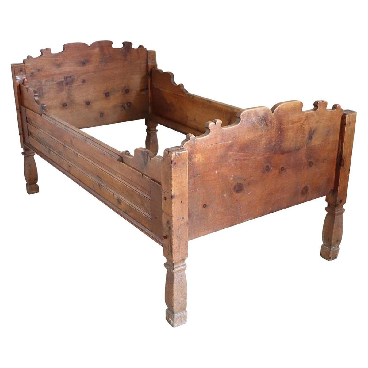 TRDST antique pine bed 1850s DCO955433