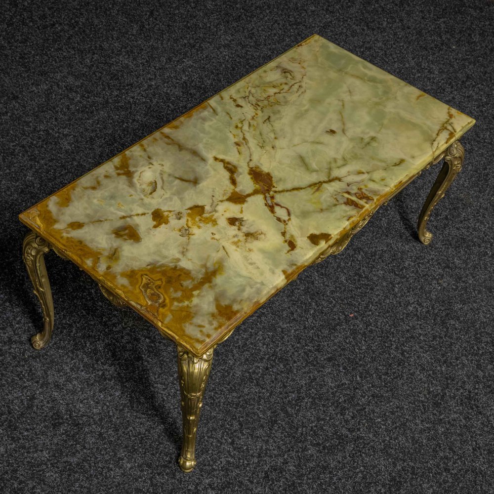 Onyx Topped Coffee Table for sale at Pamono