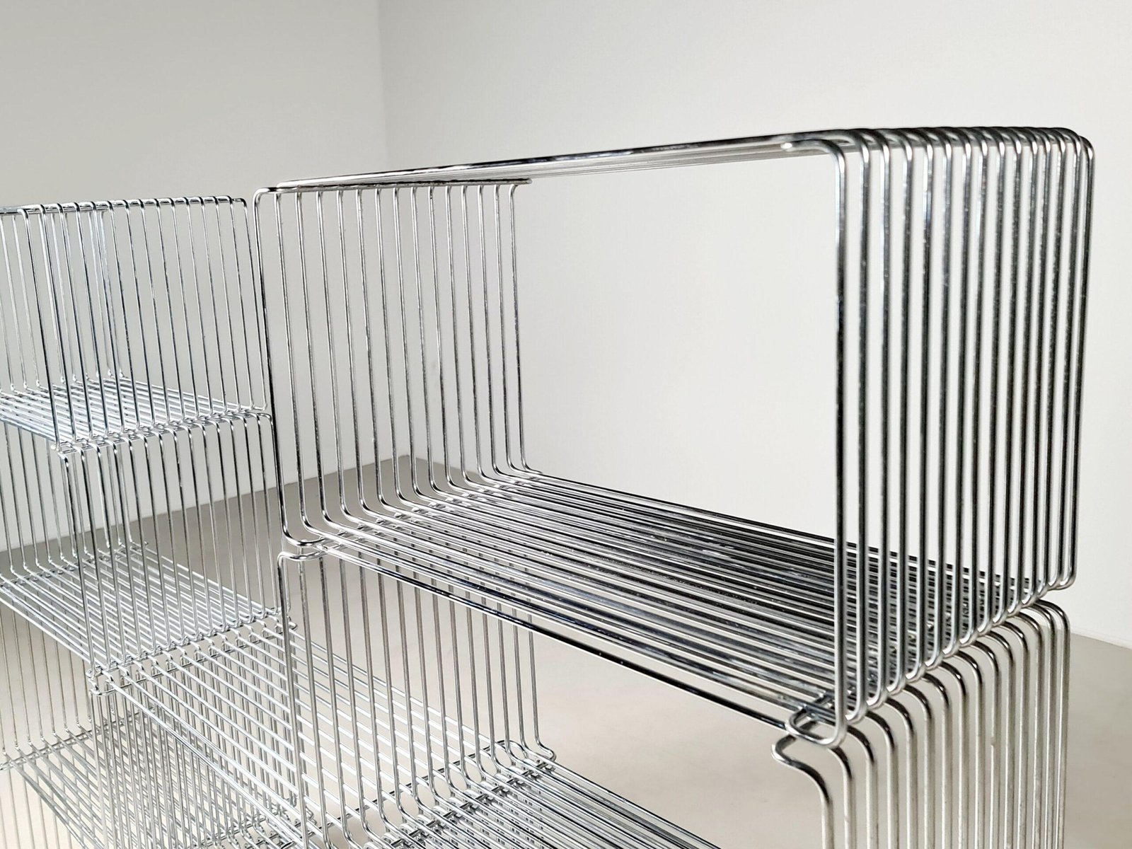 Pantonova Wire Cube Shelves by Verner Panton for Fritz Hansen, 1970s en