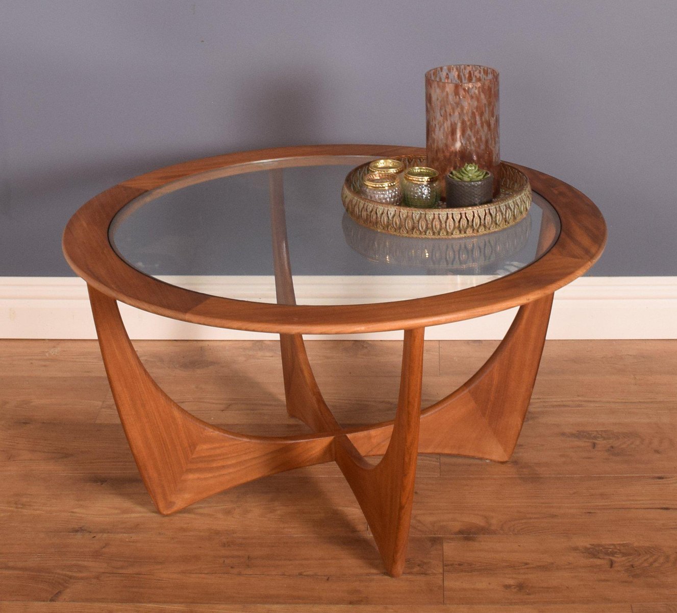 Fresco Teak & Glass Astro Coffee Table by Victor Wilkins for GPlan for
