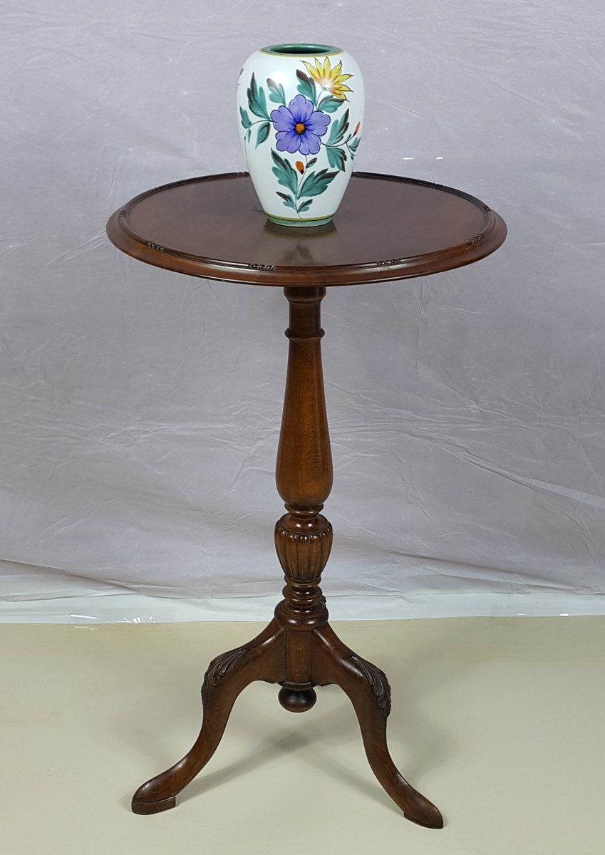 Mahogany Pedestal Console Table For Sale At Pamono