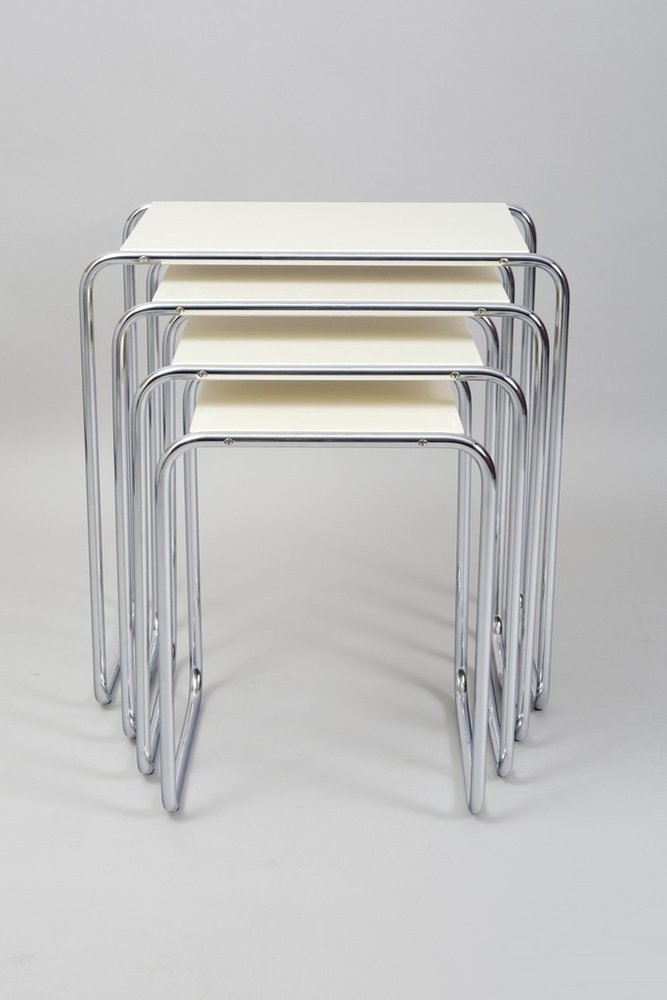 white nest table by kovona czech 1950s WHY-964508