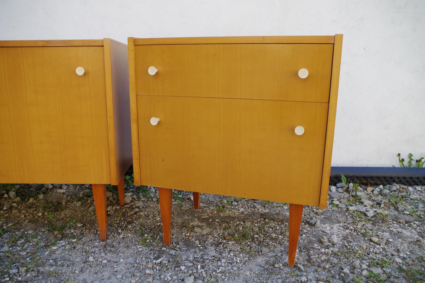 Mid Century Bedside Tables And Chest Of Drawers Germany Set Of 2 For Sale At Pamono