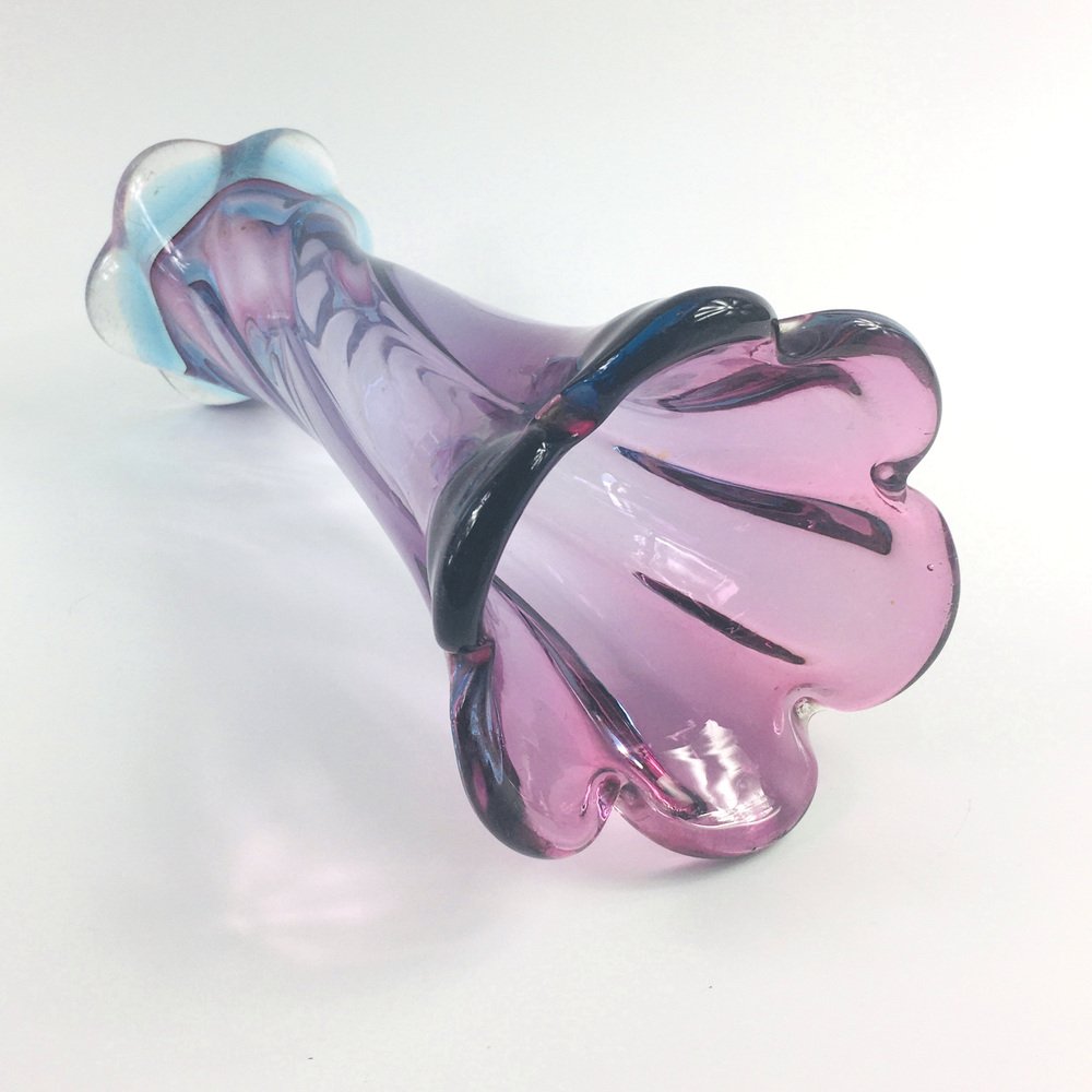 MidCentury Twisted Murano Glass Vase from Made Murano Glass, 1960s for