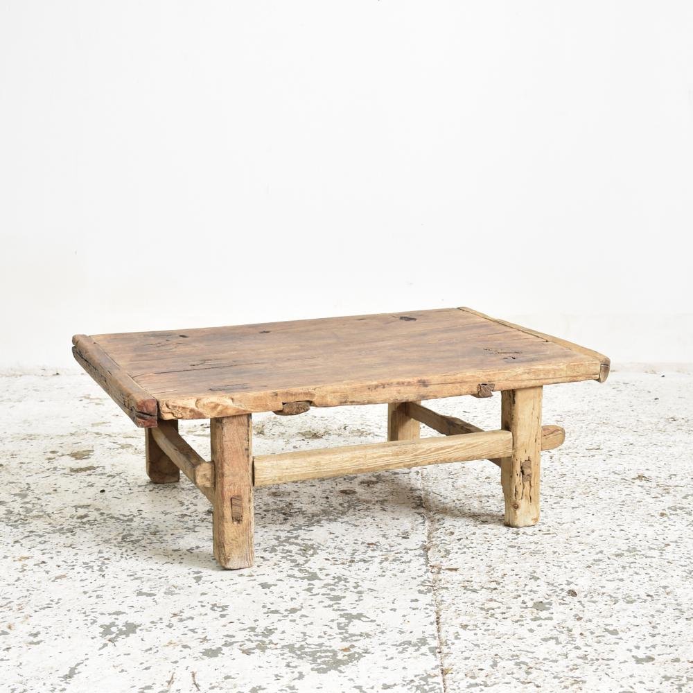 Small Rustic Elm Coffee Table for sale at Pamono