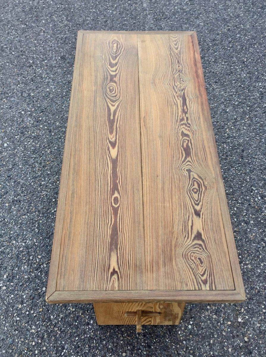 Pitch Pine Console Table for sale at Pamono