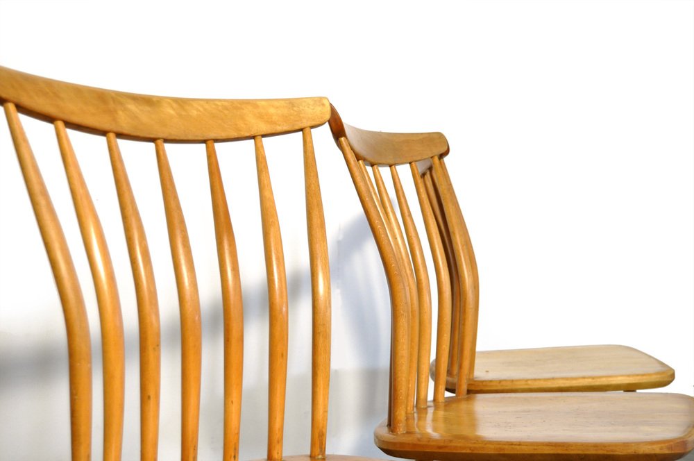 Birch Wood SZ03 Dining Chair by Bengt Akerblom and Gunnar Eklof for