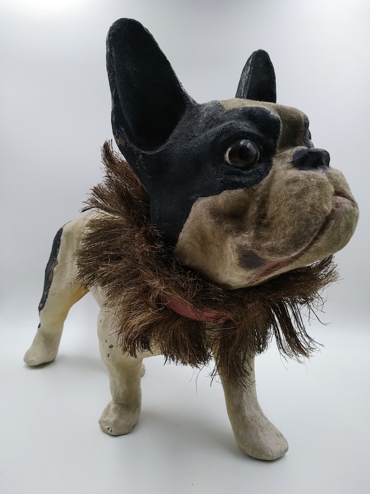 Paper Mache French Bulldog, 1900s for sale at Pamono