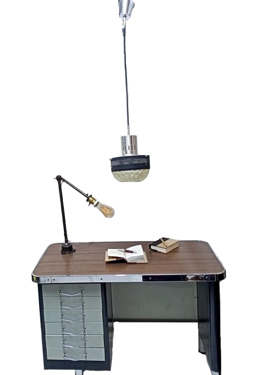Industrial Metal Desk for sale at Pamono