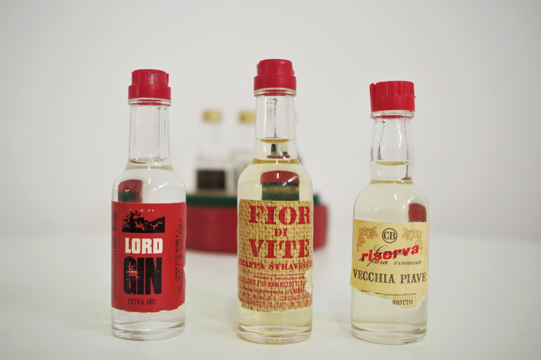 Liquor Bottle & Shot Glass Casket from Distillerie F.lli Ramazzotti