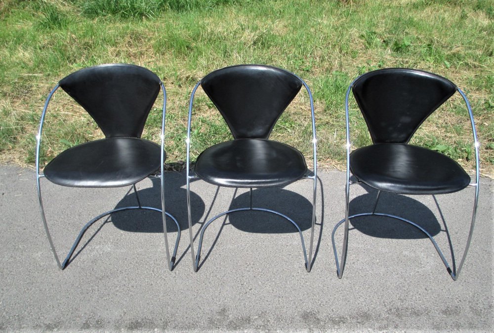 TRDST linda chairs from arrben italy 1980s set of 3 GVH986563