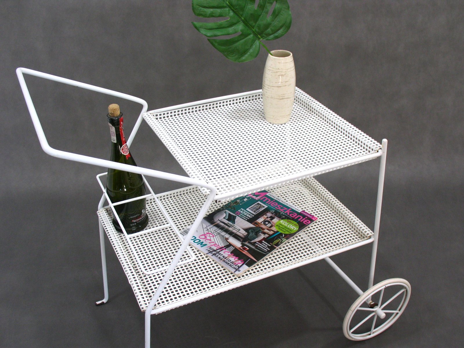 Metal Garden Trolley Table, 1980s for sale at Pamono