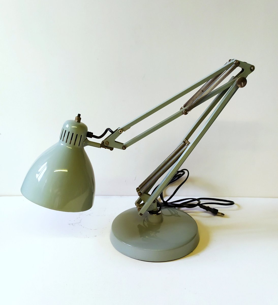 Lampe De Bureau Vintage Naska Loris - à Morset, Couleur Noire, Occasion Mais Fonctionnelle