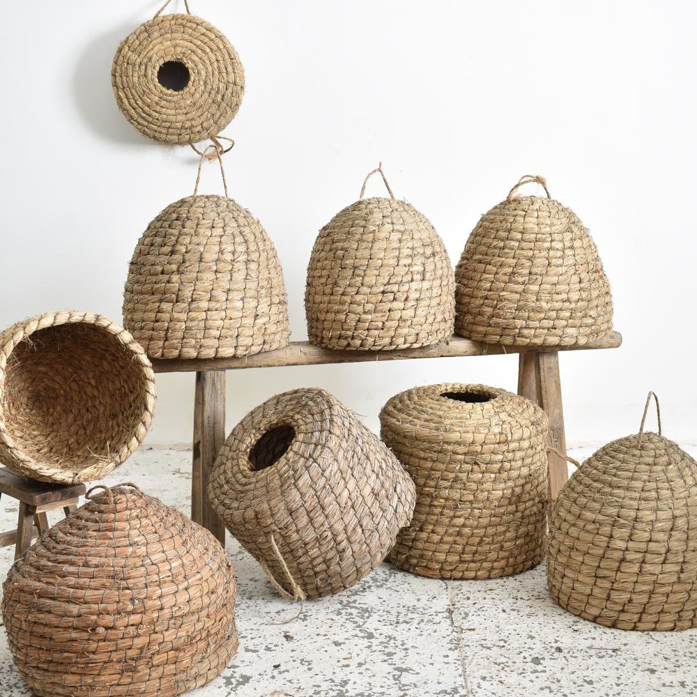 Antique French Bee Skep for sale at Pamono
