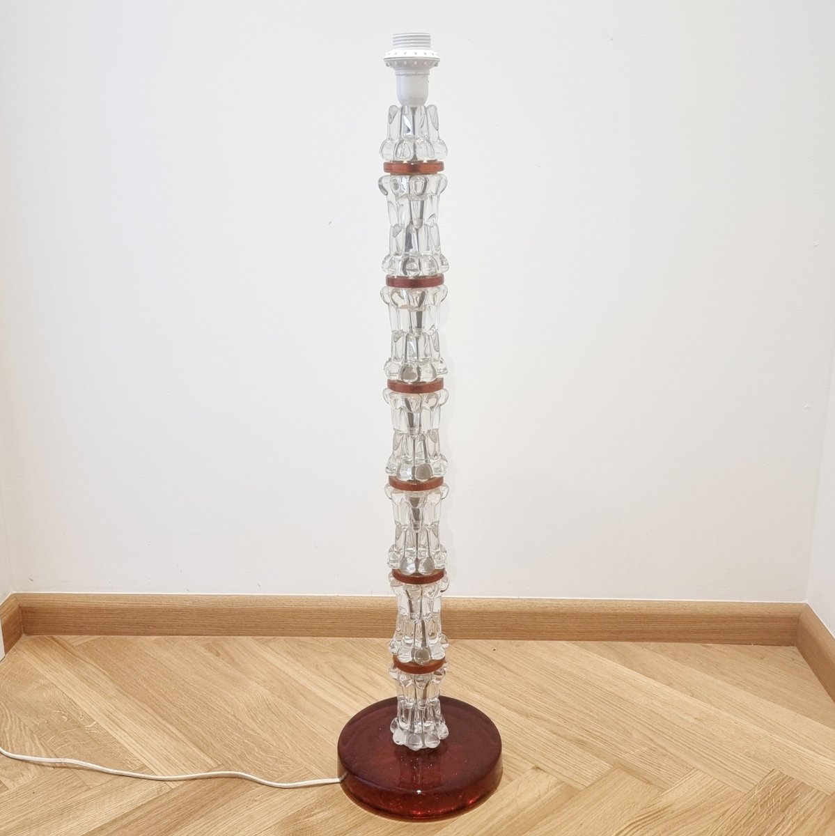 Stacked Crystal Stehlampe von Carl Fagerlund für Orrefors, 1960er bei ...