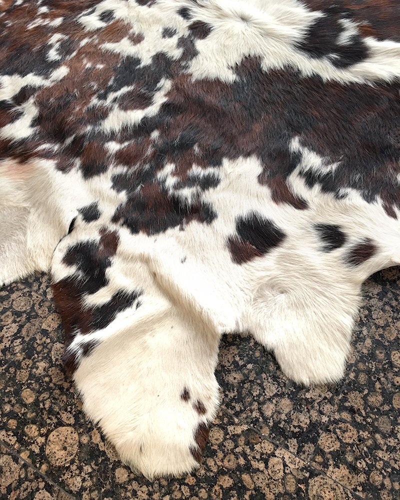 Leather Cowhide Rug, Italy, 1970s for sale at Pamono