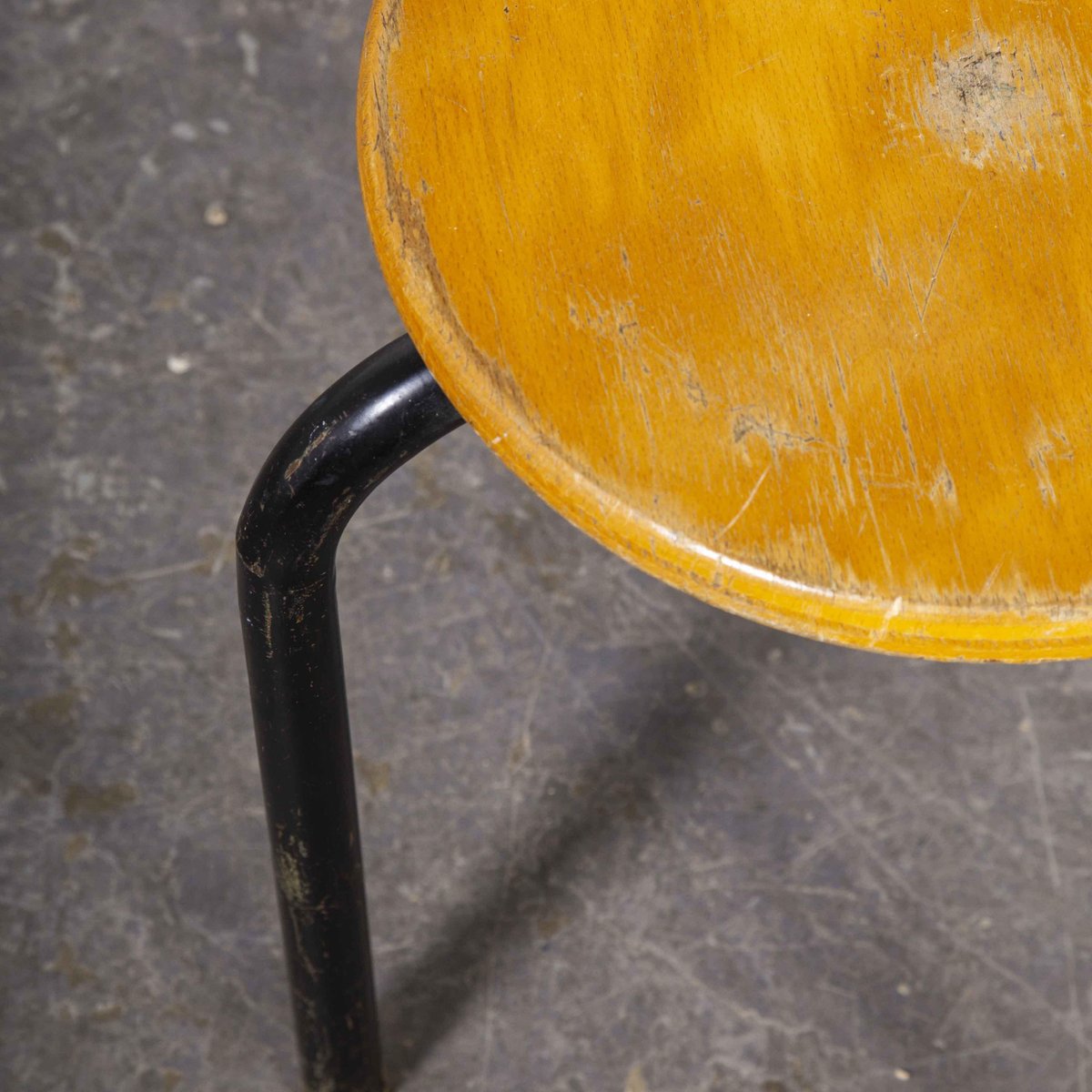 French Stacking School Stool, 1960s for sale at Pamono