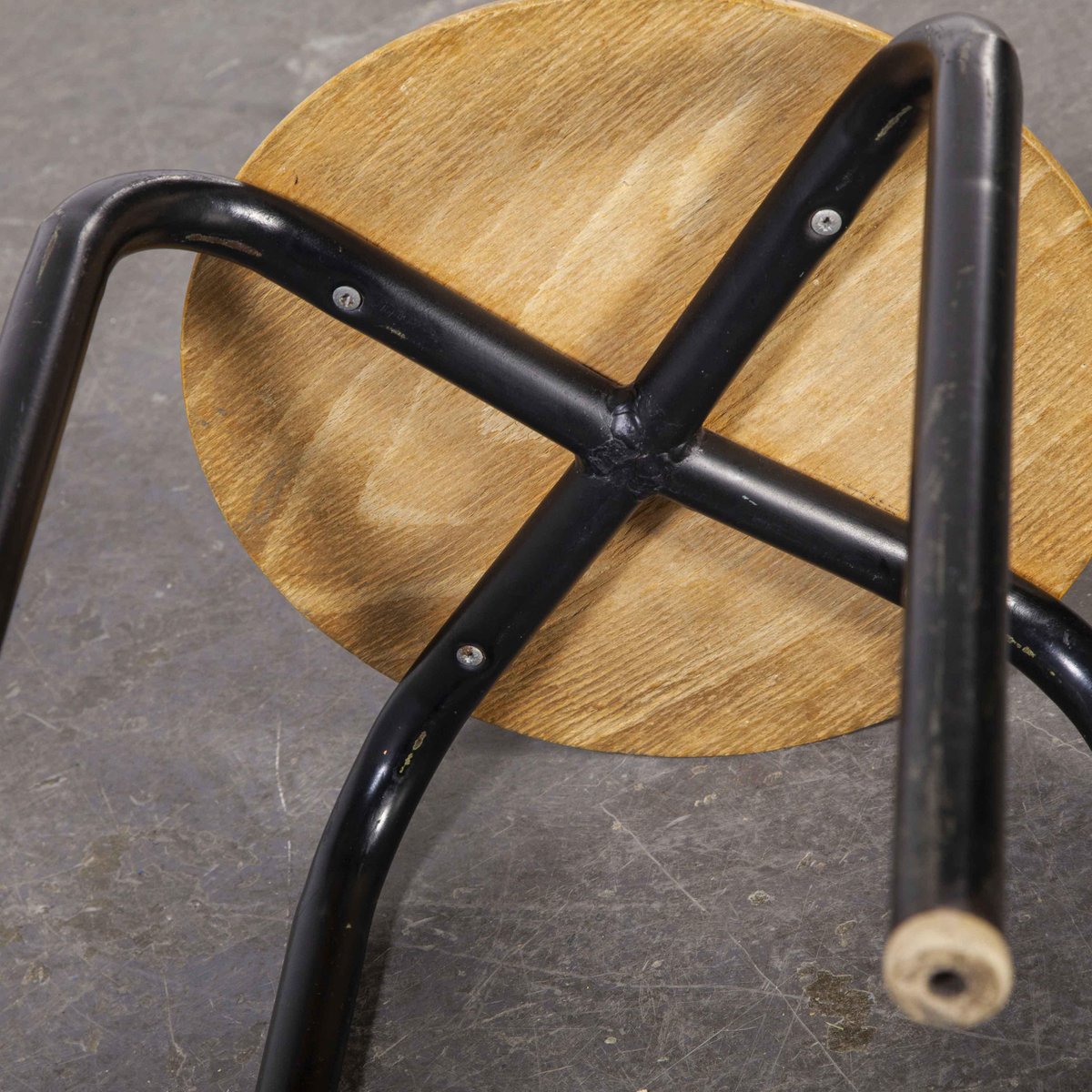 French Stacking School Stool, 1960s for sale at Pamono