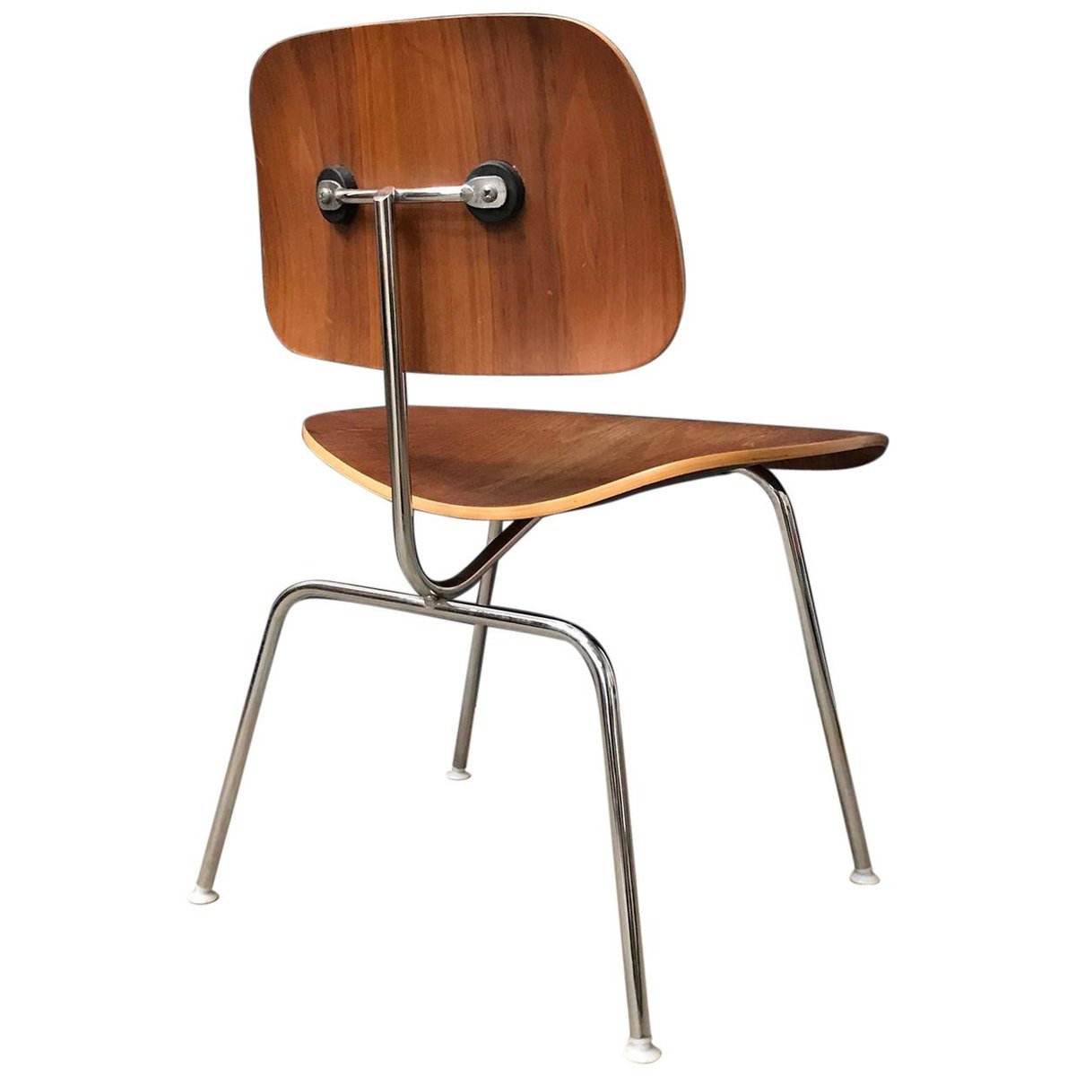 wooden dcm chair by charles and ray eames for herman miller 1940s BO-415775
