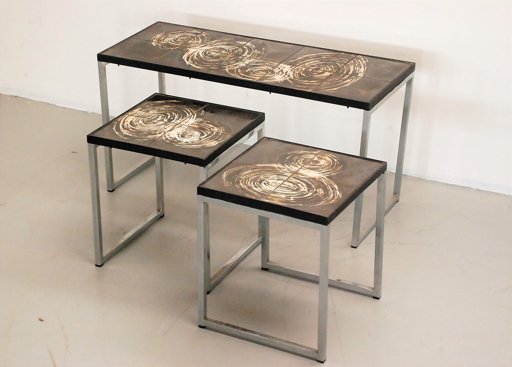 Vintage Side Tables by Juliette Belarti, Set of 3 for sale at Pamono
