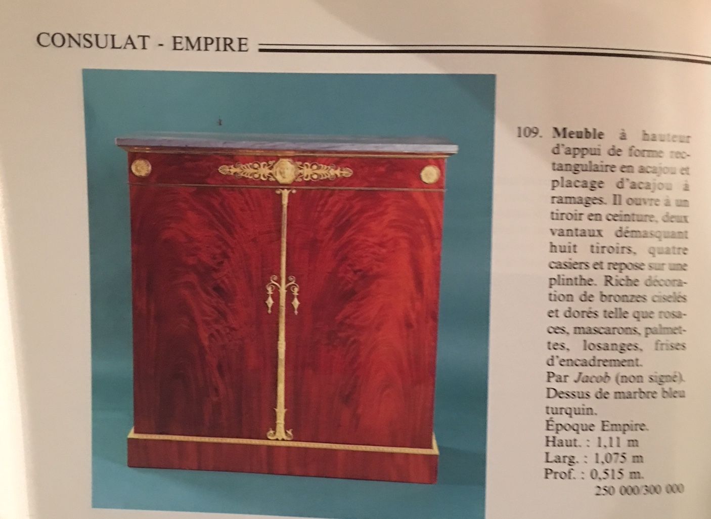 Mueble de caoba, siglo XIX en venta en Pamono