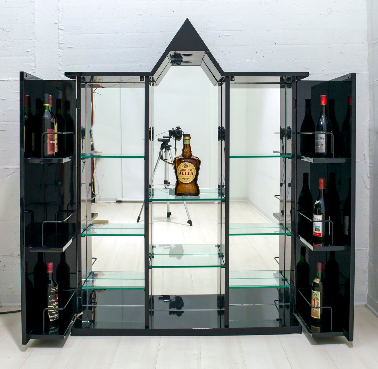 Mobiler Barschrank von Vittorio Introini für Saporiti Italia, 1980er