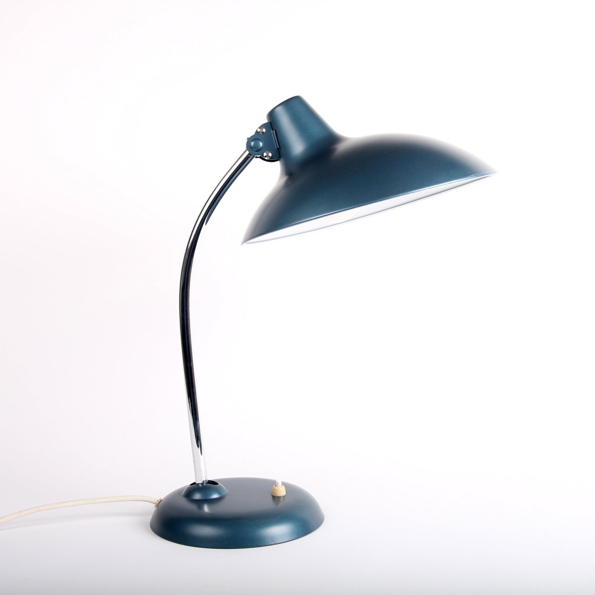 Metallische Blaue Lampe Von Christian Dell Für Kaiser