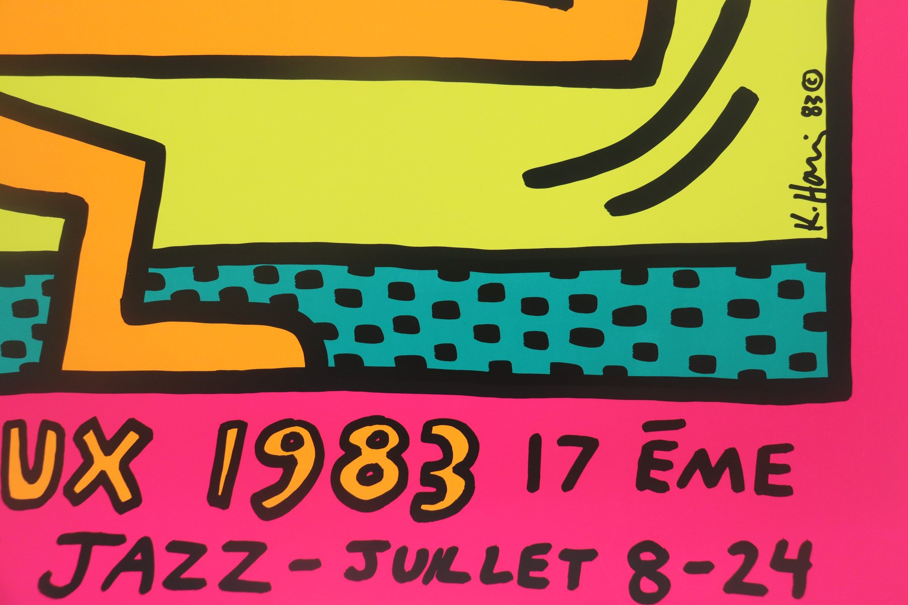 Mug Collector Keith Haring - Affiches Montreux 1983, Pop Art, Céramique 325ml