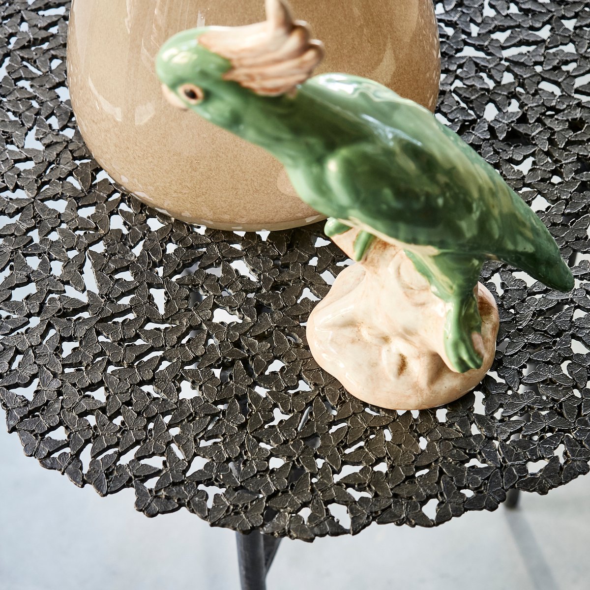 Jean Cast Butterfly Indoor Or Outdoor Side Table In Blackened Brass By Fred Juul For Sale At Pamono