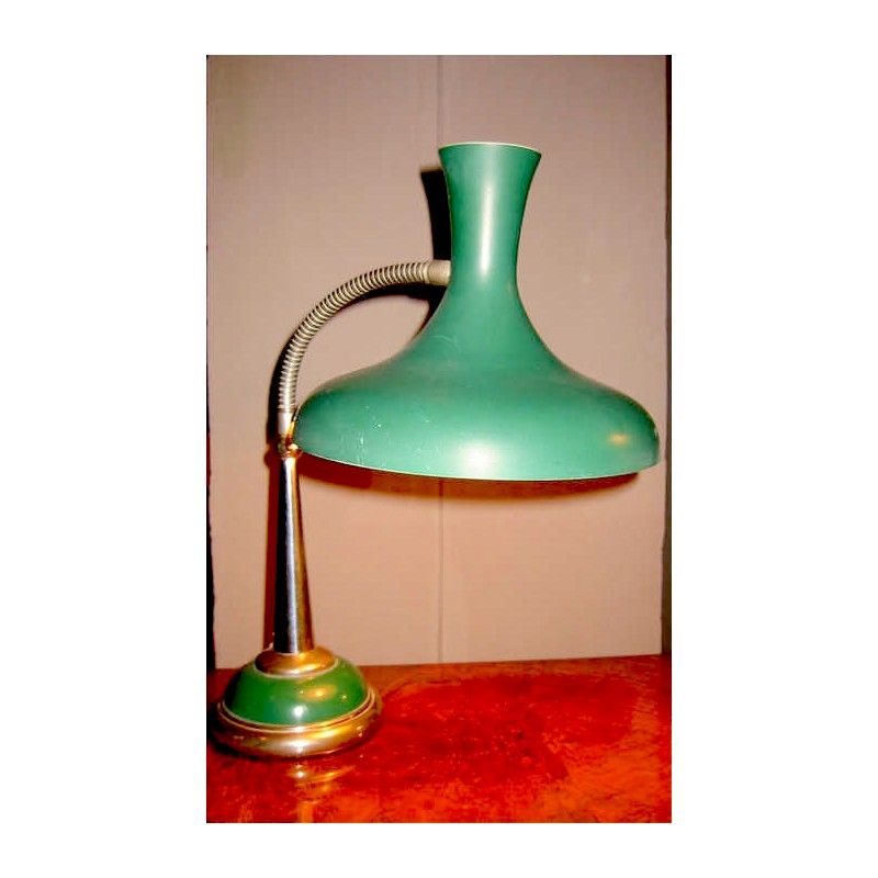 Lampada da scrivania vintage verde, anni '50 in vendita su ...