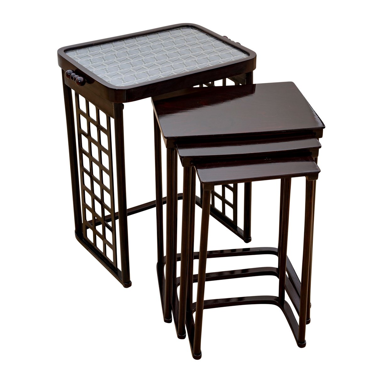 Model No. 988 Nesting Tables with Grid by Josef Hoffmann for J.& J ...