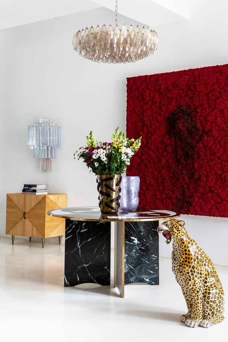 Vasi in vetro di Murano di Costantini, anni '80, set di 2 ...